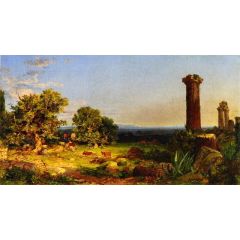 Italian Landscape Painting Reproduction