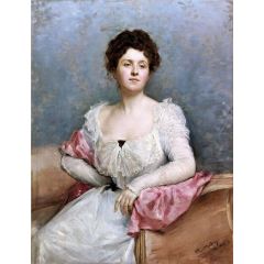 Portrait of a lady Painting Reproduction