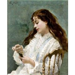 Aline playing cards Painting Reproduction