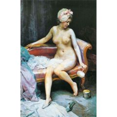 After the bath Painting Reproduction