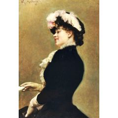An Elegant Beauty Painting Reproduction