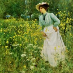 A Morning Walk Painting Reproduction