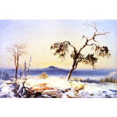 Landscape from Finnmark Painting Reproduction
