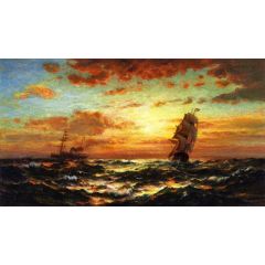 Sunset Marine Painting Reproduction