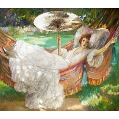 The Red Hammock Painting Reproduction