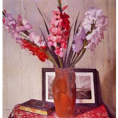 Still Life with Gladioli Painting Reproduction