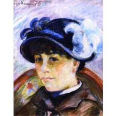 Portrait of a Young Woman Painting Reproduction
