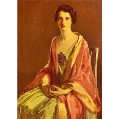 Portrait Of Miss Julia McGuire Painting Reproduction