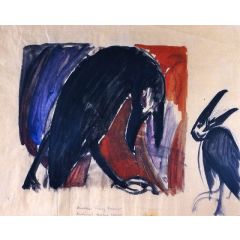 Black Birds Painting Reproduction