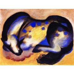 Lying Horse Painting Reproduction