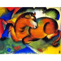 Red Bull Painting Reproduction