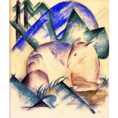 Red Deer Painting Reproduction