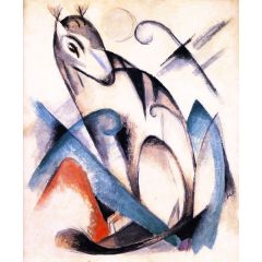 Sitting Fabulous Beast Painting Reproduction