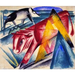 Calf and Pig Painting Reproduction