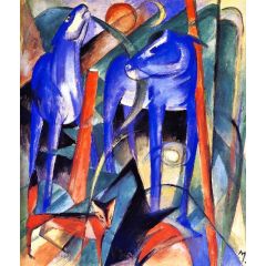 Three Fabulous Beasts, also known as Creation of Horses Painting Reproduction