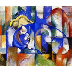 Lying Bull Painting Reproduction