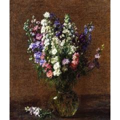 Larkspur Painting Reproduction