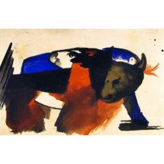Two Animals Painting Reproduction