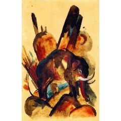 Elephant Painting Reproduction