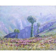 Summer Mist, Valley of La Creuse Painting Reproduction