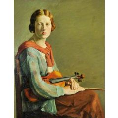 The Violinist Painting Reproduction