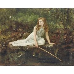The Butterfly, also known as ’Portrait of Mabel Hamilton Painting Reproduction