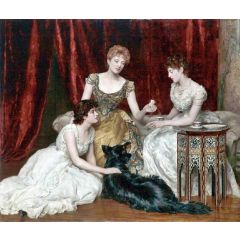 The Three Daughters of William Reed Painting Reproduction