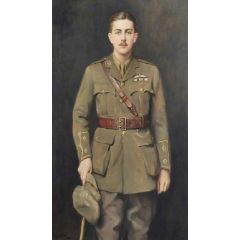 Lieutenant Evan Davies Jones, Royal Flying Corps Painting Reproduction