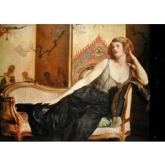 Reclining Woman Painting Reproduction