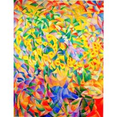 Groot Bloemenstuk, also known as Cubist Bouquet Painting Reproduction