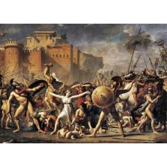 The Intervention of the Sabine Women Painting Reproduction