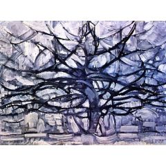 Silver Tree Painting Reproduction