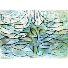 Apple Tree in Bloom Painting Reproduction