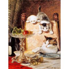 Les Ameurs De Fromage Painting Reproduction