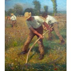 The Mowers Painting Reproduction