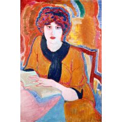 Woman reading Painting Reproduction