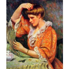 A la Toilette Painting Reproduction