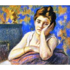 Malinconia, also known as Woman Leaning on an Arm Chair Painting Reproduction