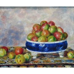Apples in a dish Painting Reproduction