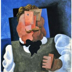 Blond Man Painting Reproduction