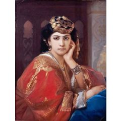 Portrait d’A?cha Painting Reproduction