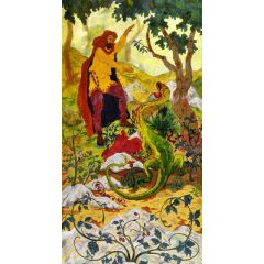 The Legend of the Hermit, also known as The Hermit and the Monster or The Temptation of Saint Anthony Painting Reproduction