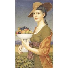 A Dish of Fruit Painting Reproduction