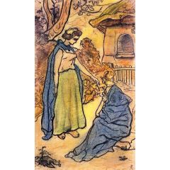 The Girl and Death Painting Reproduction