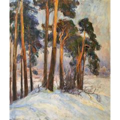Pine Trees on Bygd? Painting Reproduction