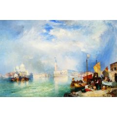 Entrance to the Grand Canal, Venice Painting Reproduction