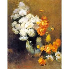 Spider Dahlias Painting Reproduction