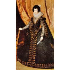 Queen Isabel, Standing Painting Reproduction