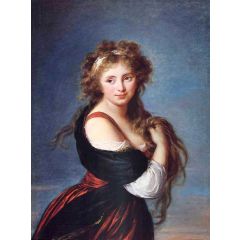 Portrait of Hyacinthe Gabrielle Roland Painting Reproduction