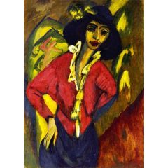 Gerda, Half-Length Portrait Painting Reproduction